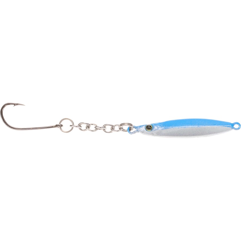 Mr. Crappie Chick’n Chain Jigging Spoon – 1/8 oz Blue Ice 1/8oz