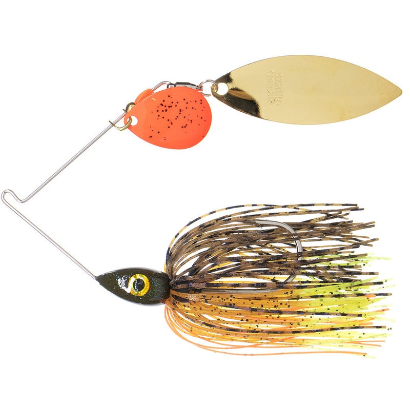 Nichols Lures Pulsator Kicker Series Tandem Willow Spinnerbaits – 1/2 oz Bluegill 1/2 oz