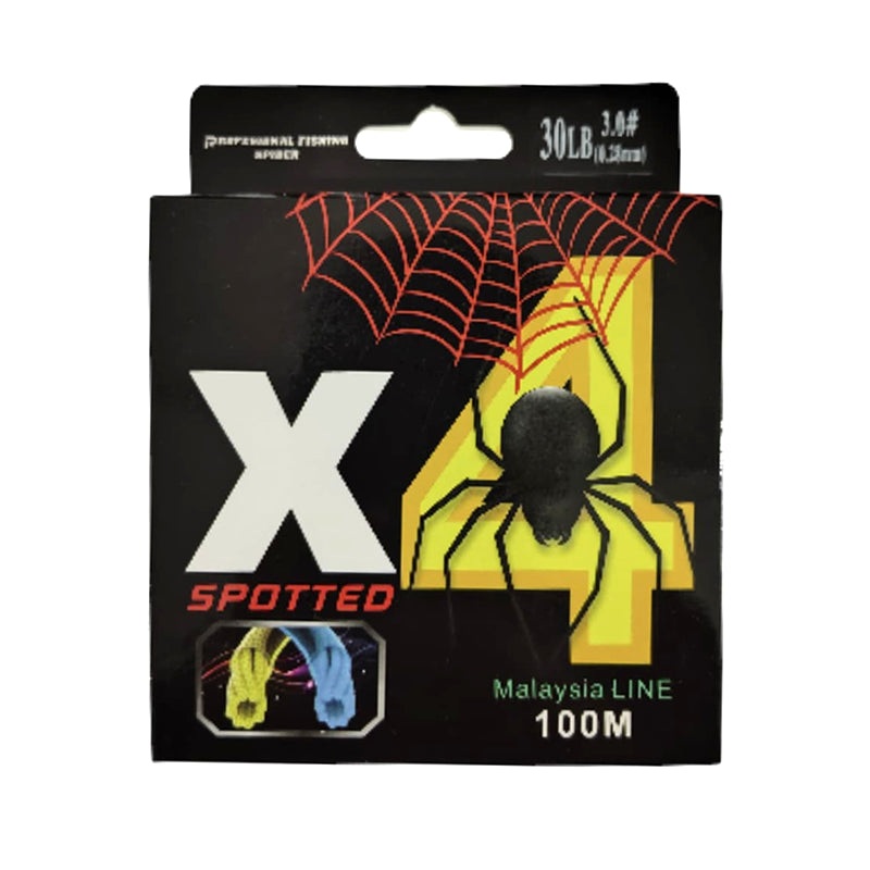 Profesional Fishing Spider 4X Fishing Line | 100m 0.28mm | 30lb Multicolor