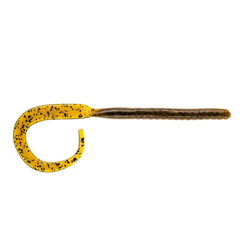 American Baitworks Netbait C-Mac 7” Ribbon Tail Worm With Baitfuel Junebug