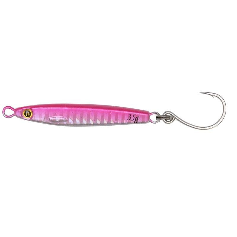 Hogy Heavy Minnow Jigs With VMC 4X In-Line Hook Green Weight: 3/4oz – Length: 2″