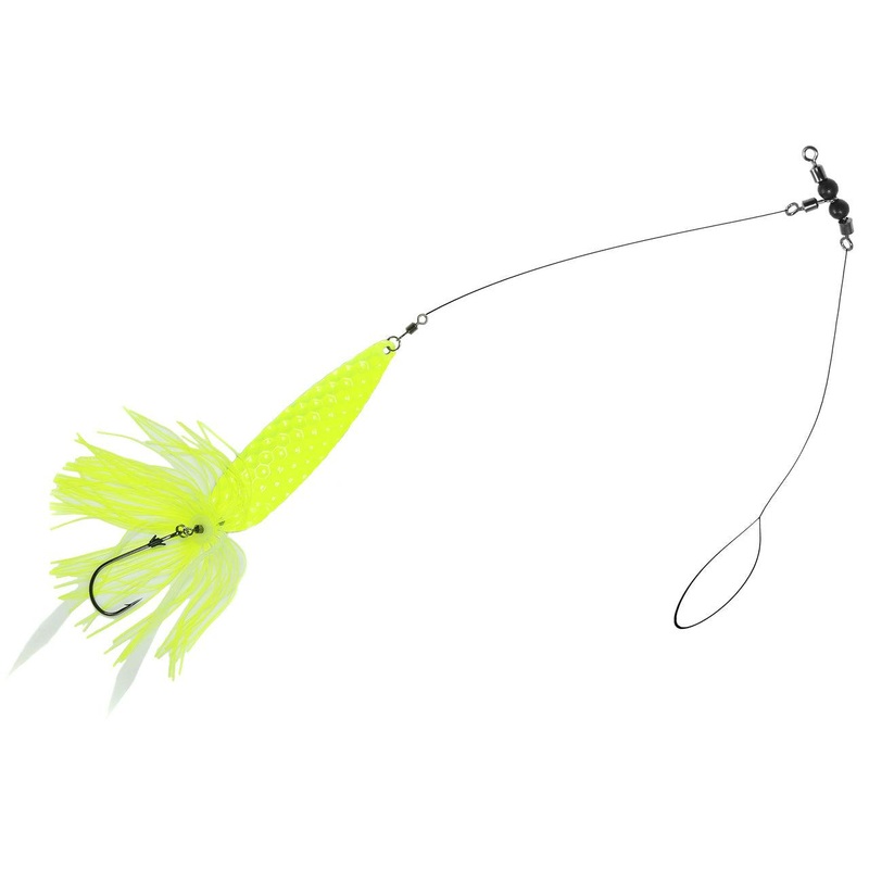 Jigging World Fluke Spoon Rigs Chrome