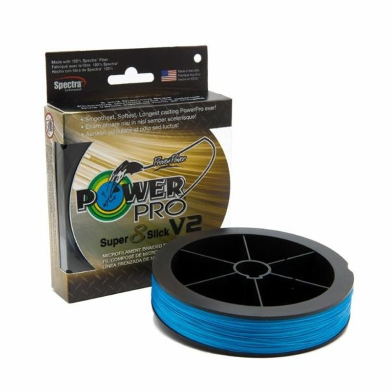 Power Pro Super Slick V2 8-Stand Braided Line 1500yd Spools Moonshine 50lb – 1500yd