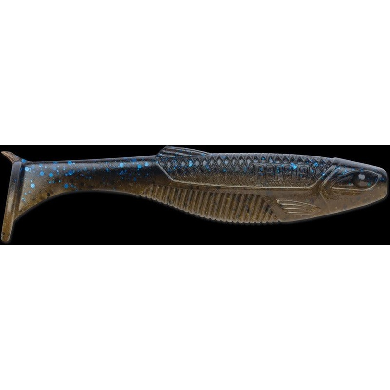 Rapala CrushCity The Mayor Soft Plastic Swimbait Black Blue Green Pumpkin 4″