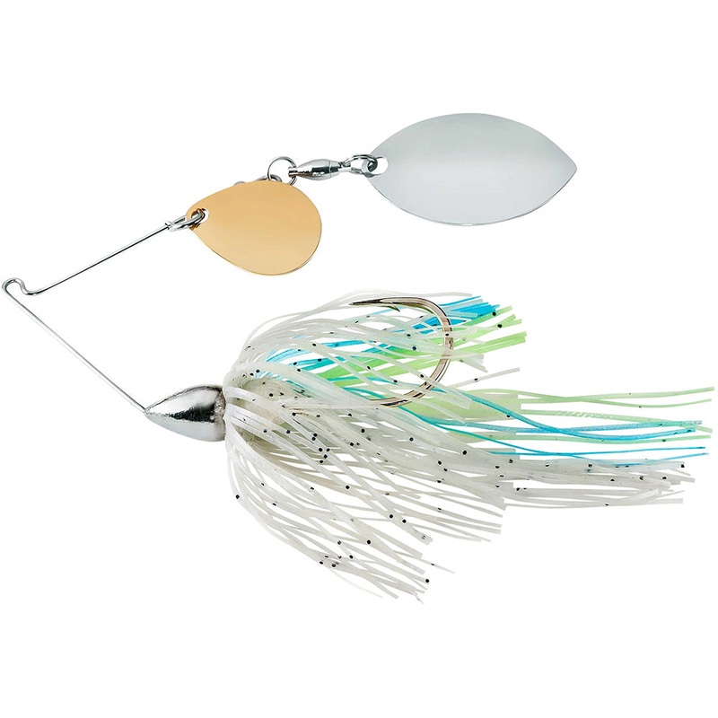 War Eagle Tandem Indiana Colorado Finesse Nickel Frame Spinnerbait – 5/16 oz Blue Herring 5/16 oz