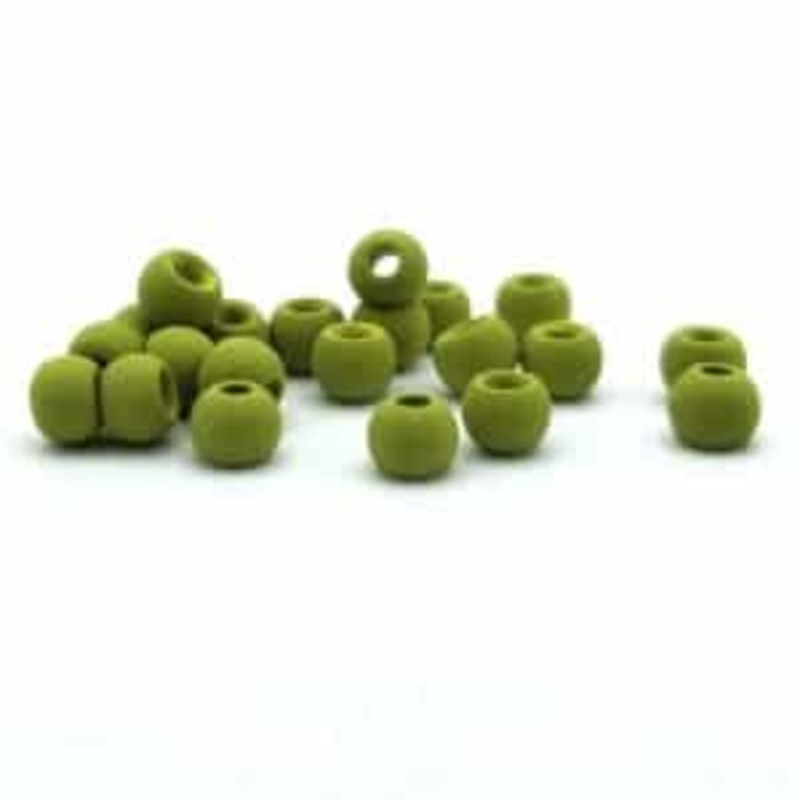 Firehole Stones Round Tungsten Beads 36 Piece Package – Olive 5/64″ (2.0 mm)