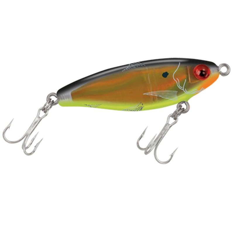 MirrOlure MirrOdine 17MR Suspending Twitchbait Black Back/Chartreuse Belly/Gold Luminesence