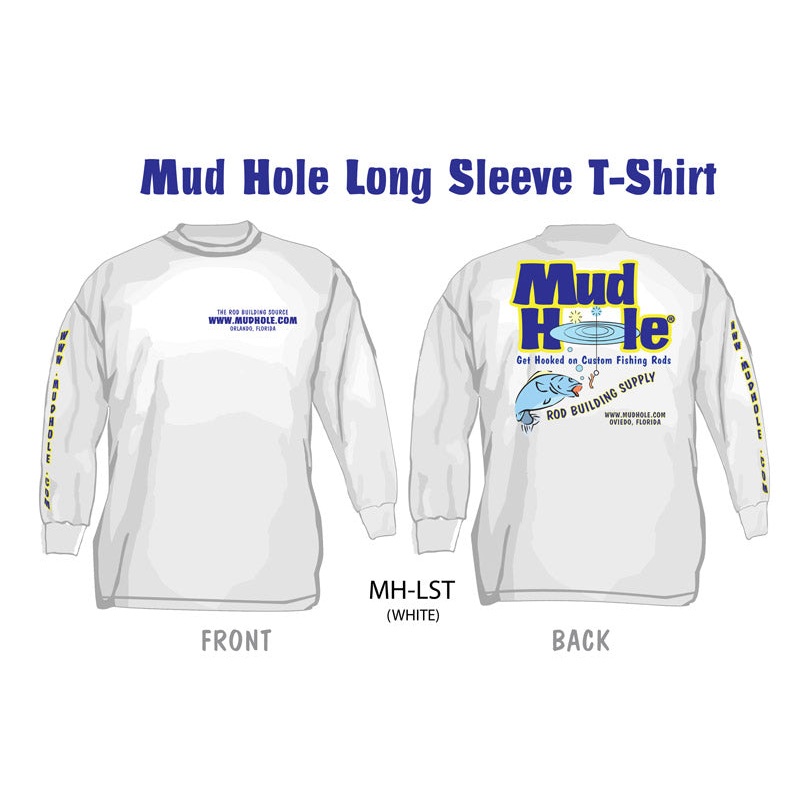 Mud Hole Long Sleeve T-Shirt (White) Medium