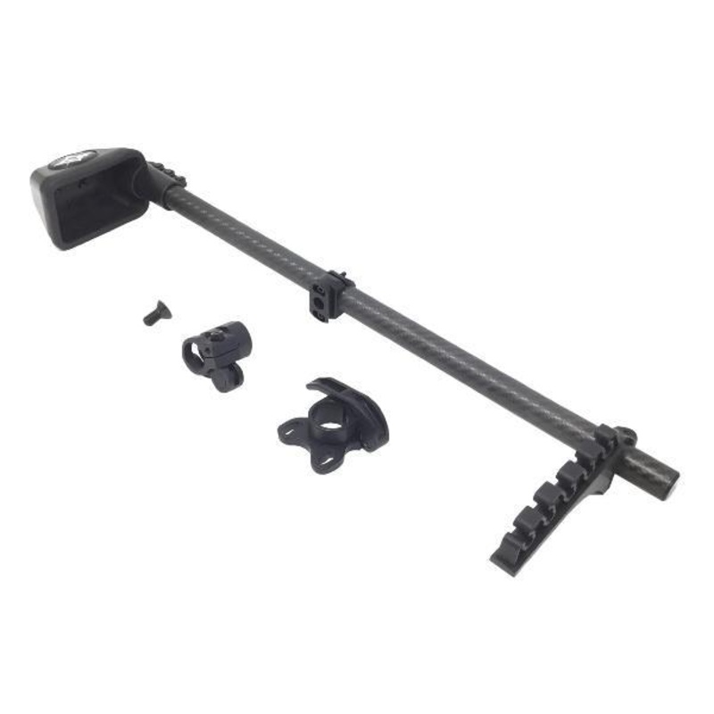 Option Archery Quivalizer QV-M – 5 Arrow Quivalizer w/ Molded Hood and Carbon Tube 5 Arrow Adjustable Tension Gripper Black