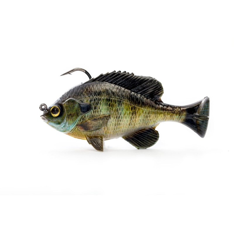 Savage Gear Pulse Tail Bluegill RTF Pumpkinseed 4″   –   1 oz