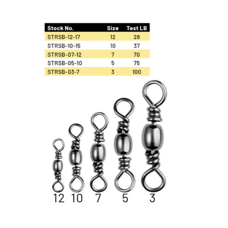SPRO TARU SWIVEL sz10 37lb (15pk)