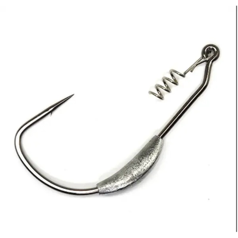 Gamakatsu Weighted Superline Spring-Lock Hook (4 Pk) 7/0 3/8
