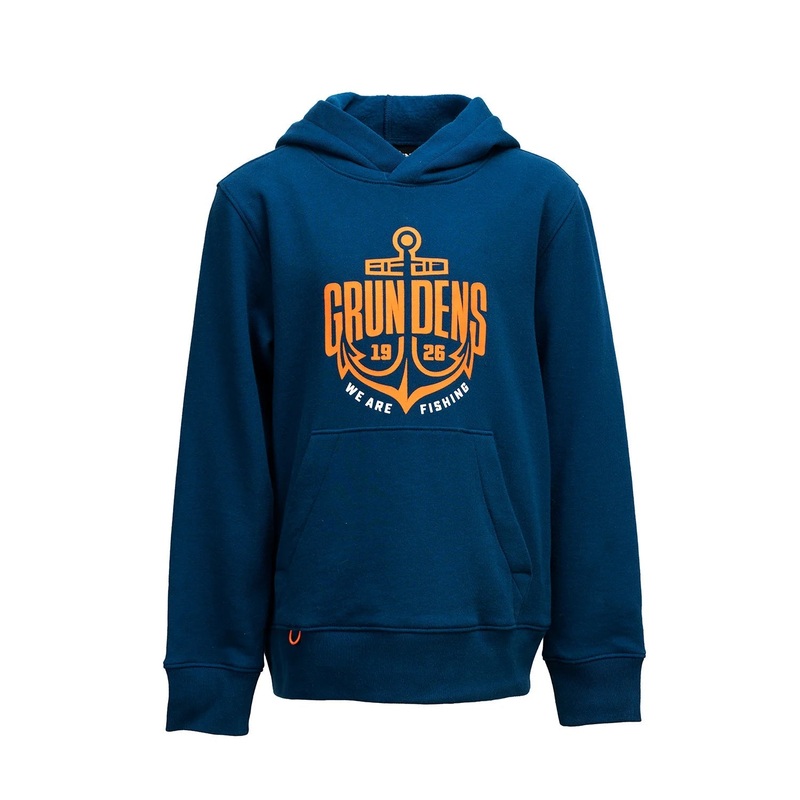 KIDS DISPLACEMENT HOODIE LOGO ANCHOR 8 Year Old