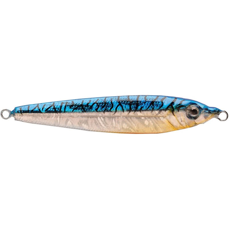 P-Line Laser Minnow 1 oz. Jigging Spoon Blue Mack