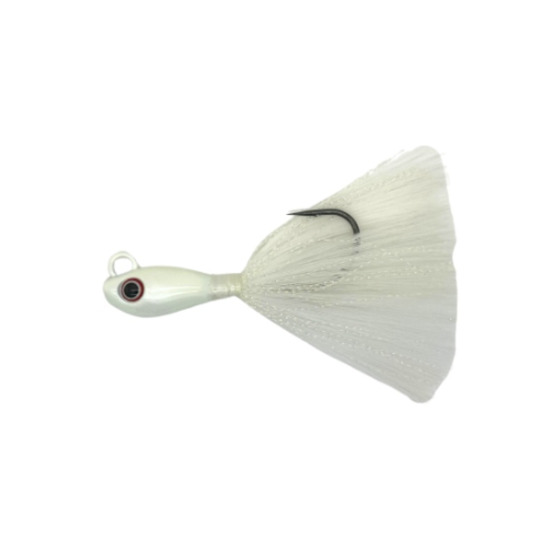 S&S Jigs Rattle Tail Bucktail Jigs Pink/Glow 3/4 oz