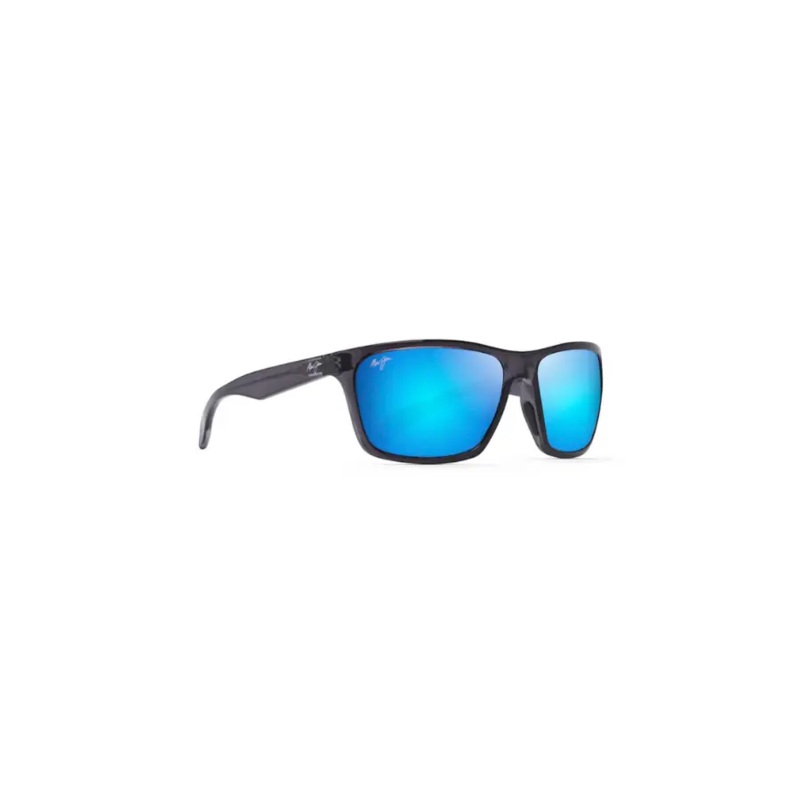 MAUI JIM MAKOA POLARIZED SUNGLASSES DARK TRANSLUCENT GREY BLUE HAWAII