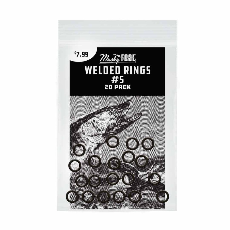 Musky Fool Solid Welded Rings #5- .051″ X 5/16″