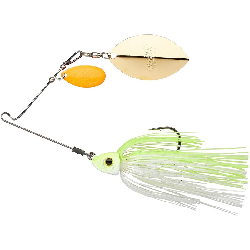 Picasso Lures Titanium Pro Tandem Thunder Willow Spinnerbait – 1/2 oz Chartreuse/White Hot Orange/Gold 1/2 oz