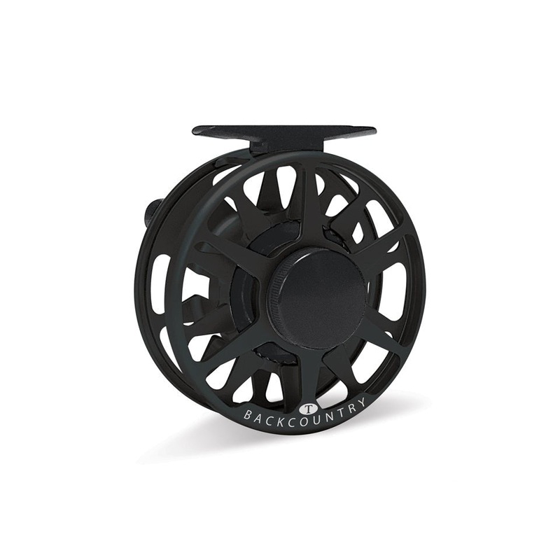Tibor BackCountry Fly Reel (5-6-7) Frost Black Slow Speed Poling Zone