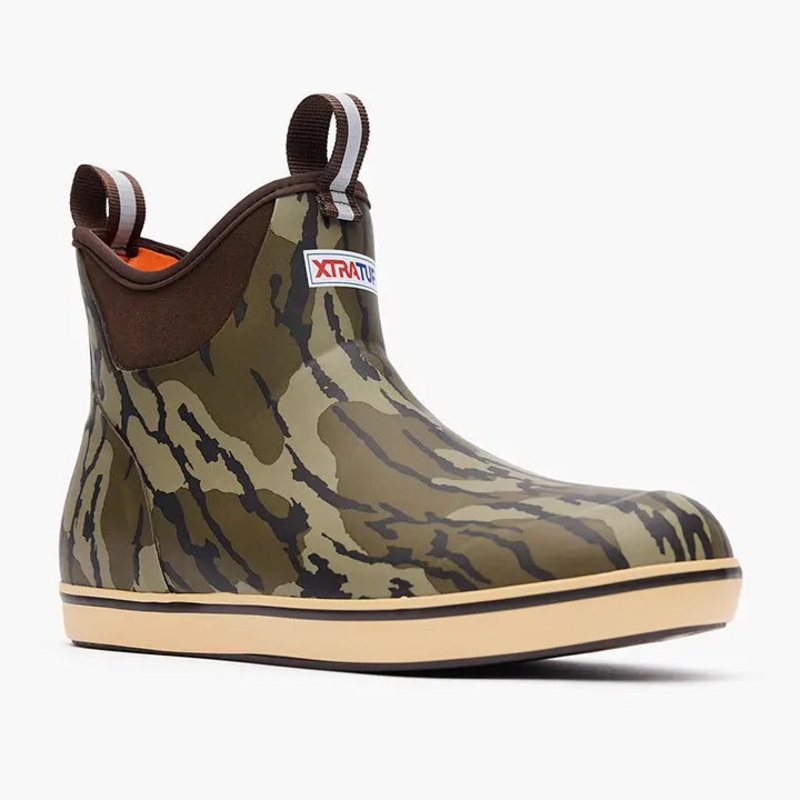 XTRATUF MOSSY OAK 6″ ANKLE DECK BOOT BOTTOMLANDS 8