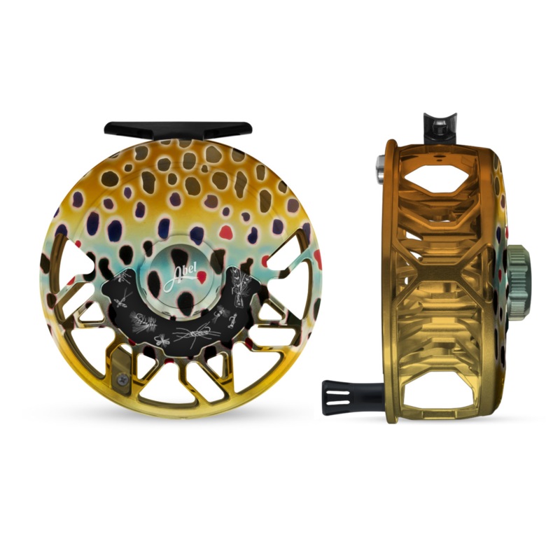Abel Rove Fly Reel – Native Brown – Native Brown Knob – 4/6 WT w/ Alu Blk Handle 4/6 wt