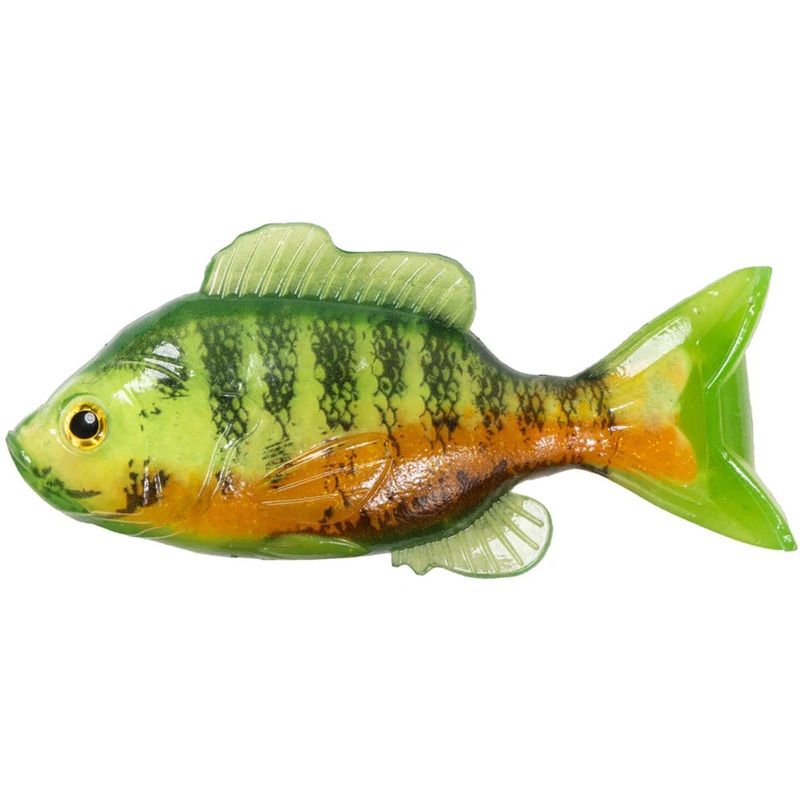 LIVETARGET Unrigged Sunfish – 3.3 Inch Black & Green 3.3 inch – 4 pack