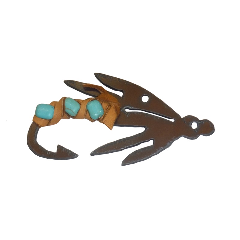 Metal Cut Trout Fly Ornament
