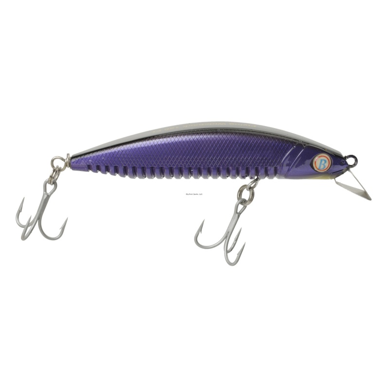 Ocean Born Wideback Minnow 150 SLD, 6″, 3.4oz Floating Black Violet
