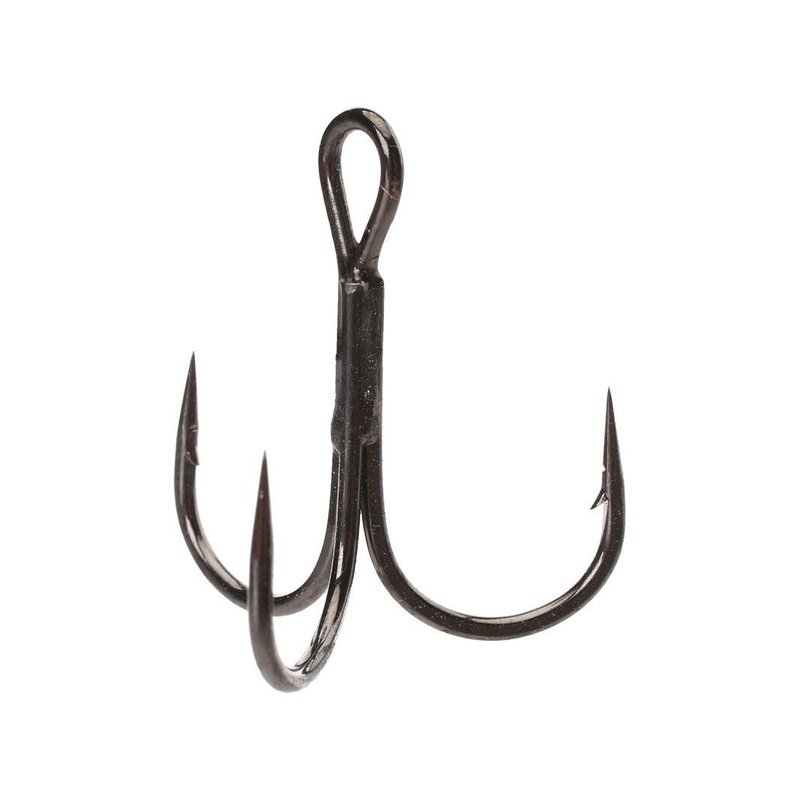Owner ST-36 Round Bend Treble Hook Black Chrome 18 – 8 pack
