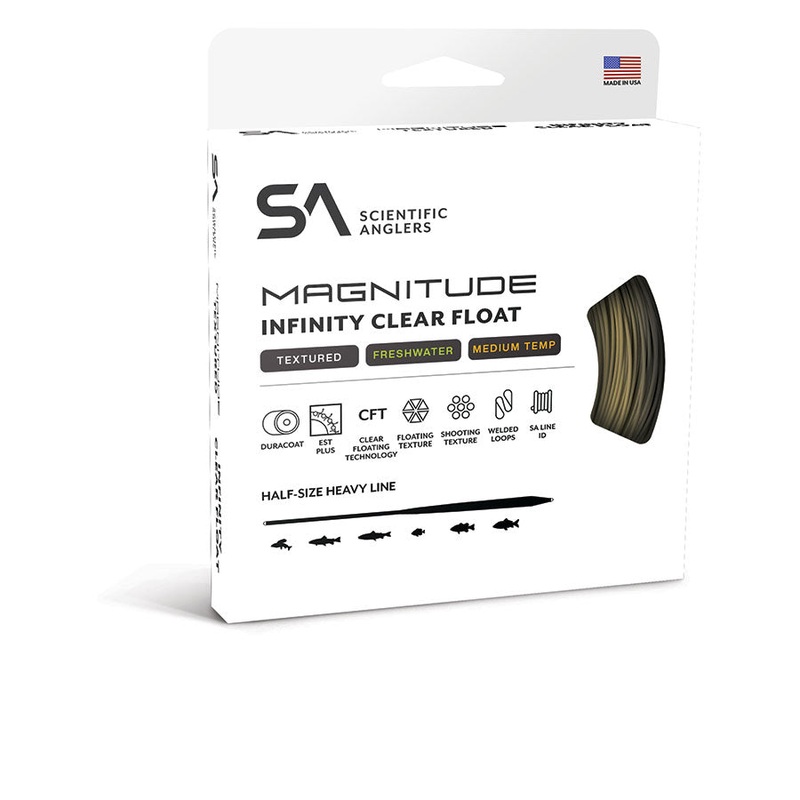 Scientific Anglers Magnitude Textured Infinity 10′ Clear Tip Float Fly Line WF-4-F