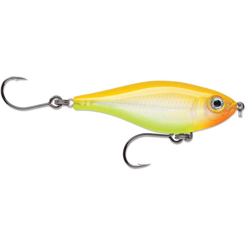 Rapala Saltwater X-Rap Twitchin’ Mullet, 3-1/8″, 7/16oz (Assorted Colors) Bone Chartreuse