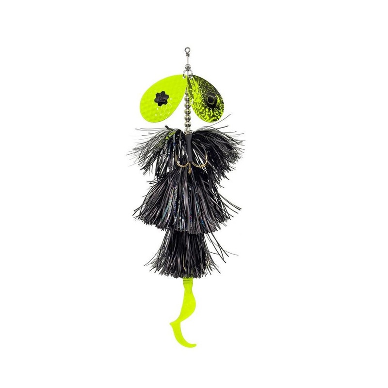 Savage Gear Blade Double Black Chartreuse 8.5 in, 2 3/4 oz