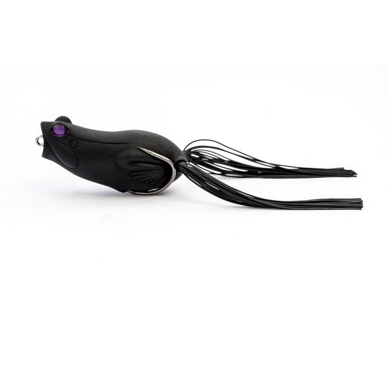 Savage Gear Hop Popper Frog Lures Length: 2 1/4″ – Weight: 1/2oz Black