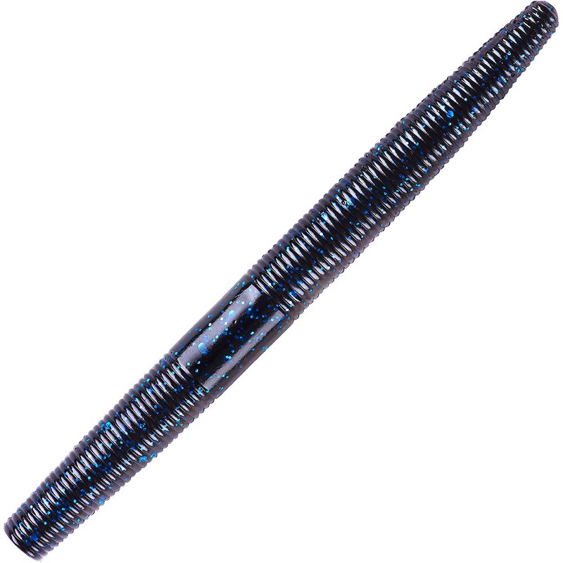 YUM Dinger Soft Plastic Stick Bait Bulk Bags – 5 Inch Black Blue Flake 5 inch – 30 pack
