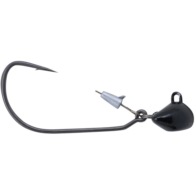 Berkley Fusion19 Swing Head Jighead – 2 Pack Black 4/0 – 1 oz