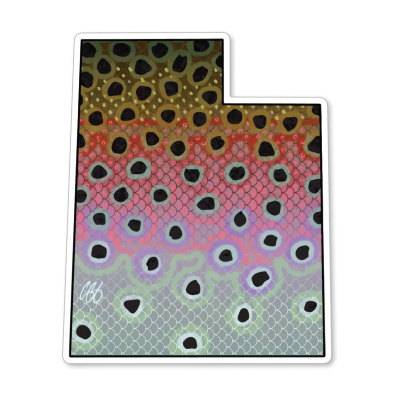 Casey Underwood Utah Rainbow Decal Sticker
