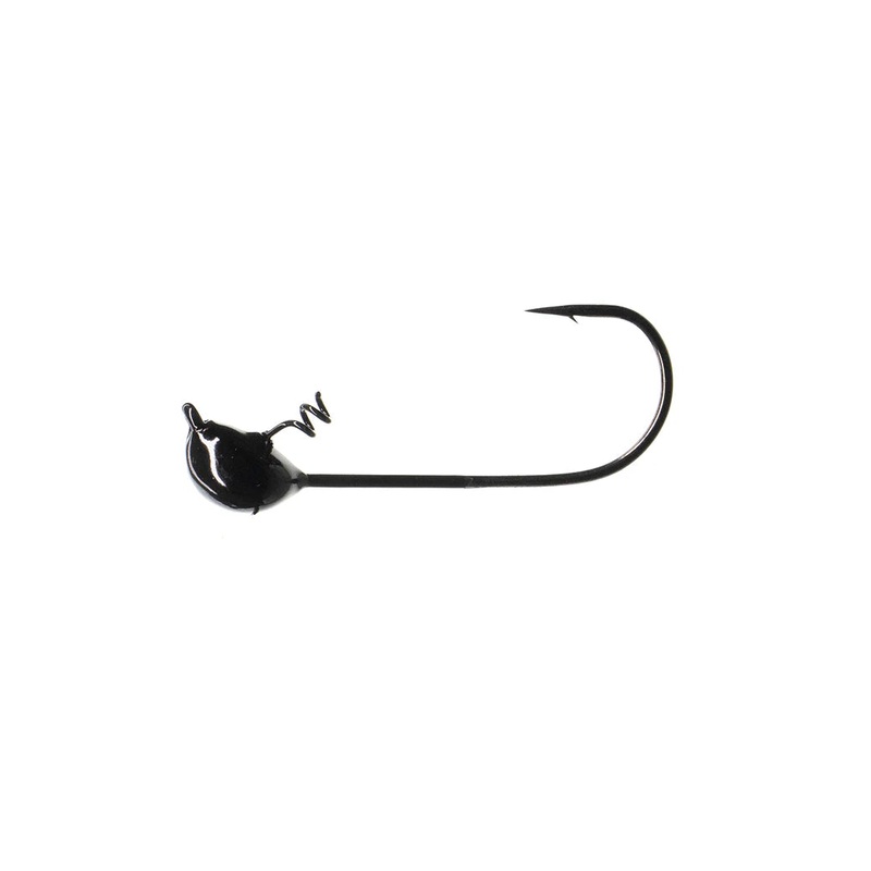DIRTY JIGS SCOTT CANTERBURY SHAKEY HEAD 3pk Black 1/8 oz.