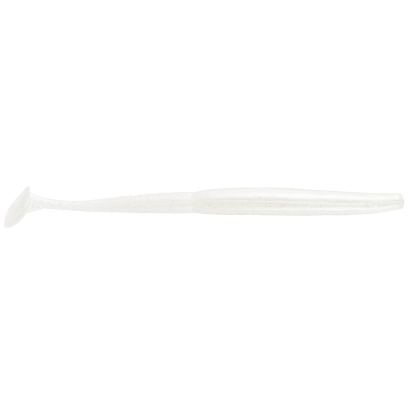 Gambler Slim EZ Paddle Tail Swimbait, 6″ White Lightening