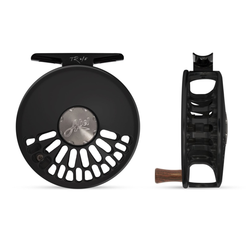 Abel TR Fly Reel – Basic Black – 4/5 WT with Rosewood Handle 4/5 wt
