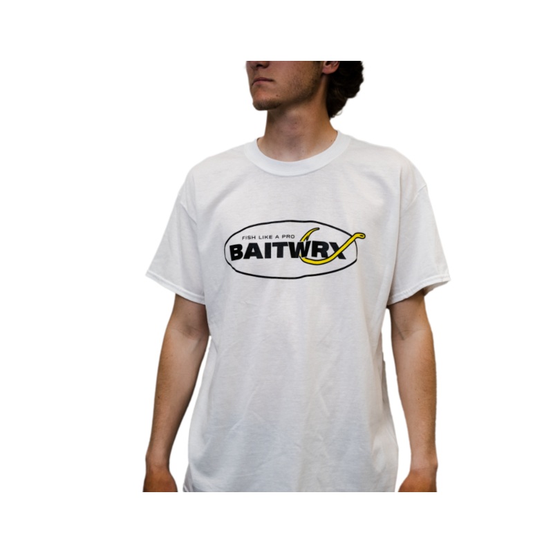 Bait-Wrx Soft Cotton Short Sleeve T-Shirt White Small