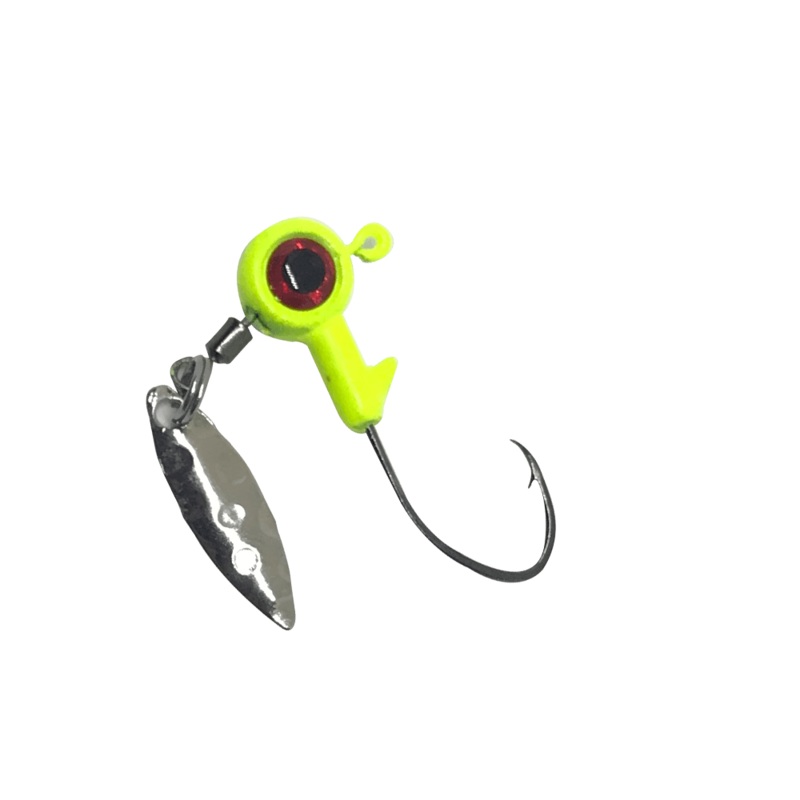 Bone Head BX Bladed Jig Heads 1/8oz (5 Pk) Chartreuse