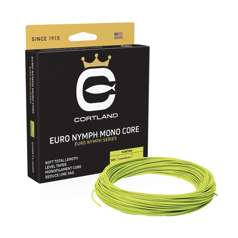 Cortland Euro Nymph Mono Core Fly Line 0.017 Level – Gecko Green