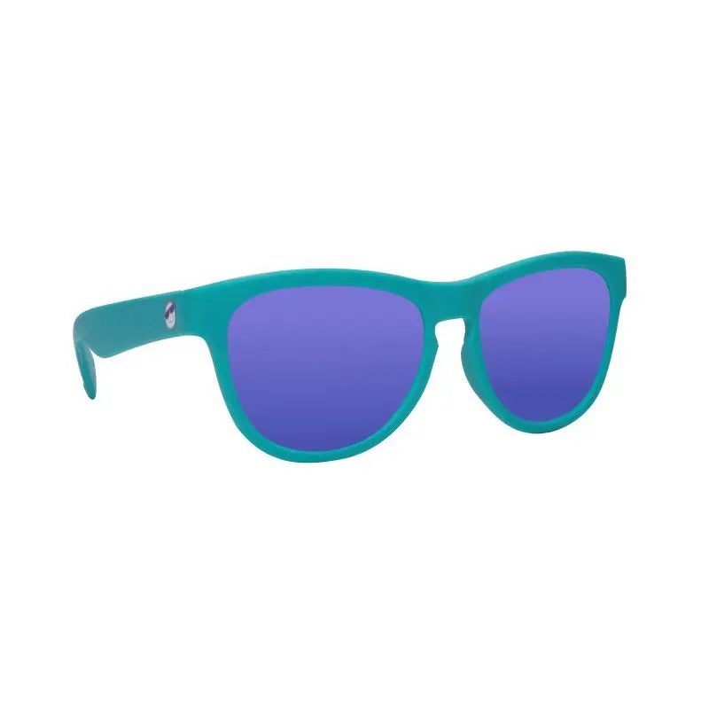 MINI SHADES AGES 8-12 POLORIZED SUNGLASSES TOATALLY TEAL PURPLE MIRROR