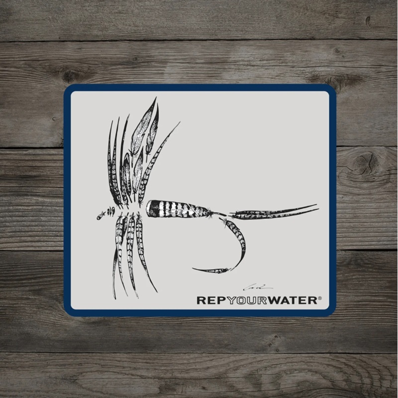 Rep Your Water – Feather Dry Fly Sticker