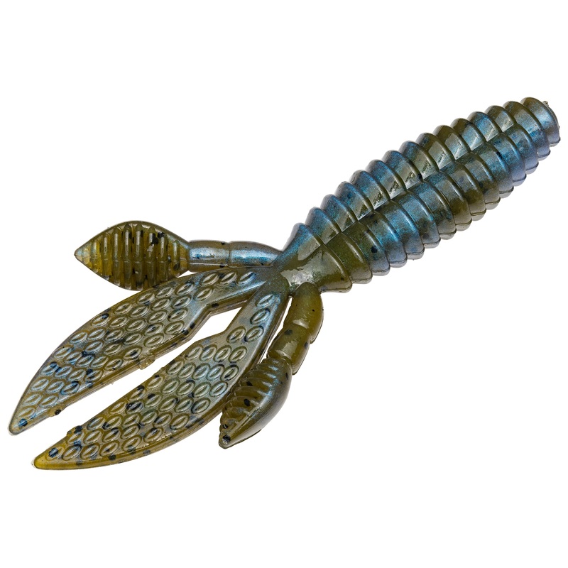 Strike King KVD Baby Rodent 3 inch Soft Plastic Creature Bait 8 pack Black Blue Flake