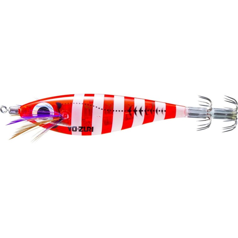 Yo-Zuri Ultra 3D Laser DX M2 Squid Jigs 3-3/8″ 1/4oz Zebra Luminous Blue