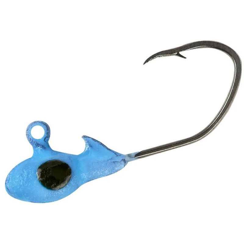 Bobby Garland Overbite Sickle Jigheads – 10 Pack Blue 1/16 oz – 10 pack