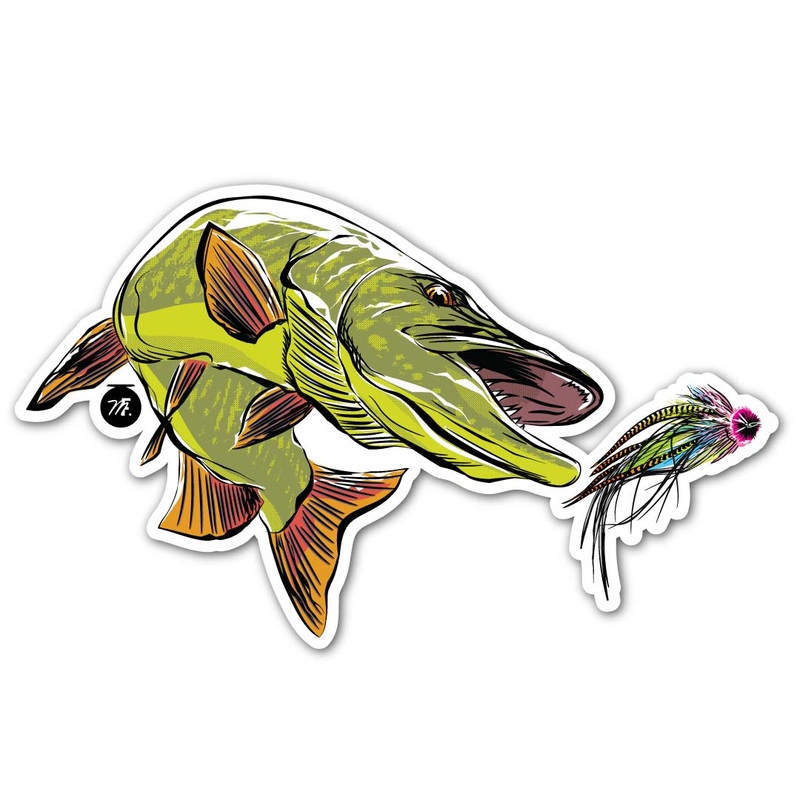 Musky Fool Dinner Belle Sticker Medium