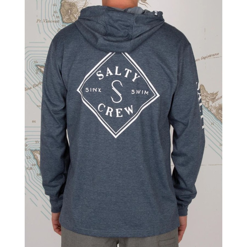SALTY CREW TIPPET POCKET HOOD TECH TEE VINTAGE WHITE 2XL