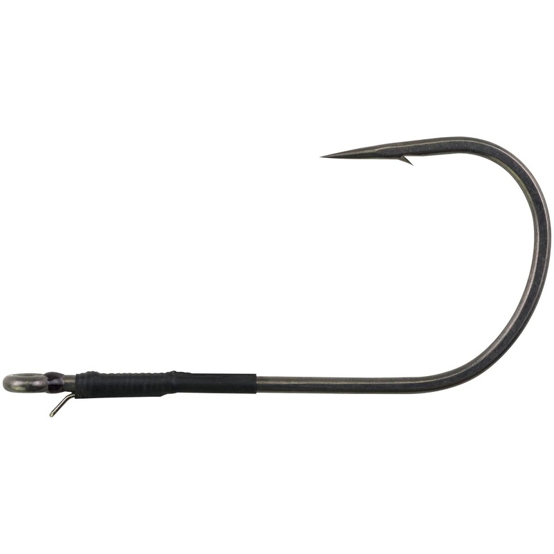 Berkley Fusion19 Heavy Cover Hooks – 4 Pack Smoke Satin 3/0 hook – 4 pack